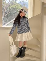 【100-170】長袖Tシャツ 女の子 フード付き ボーダー柄 - 画像 (10)