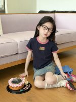 【100-170】半袖 Tシャツ 女の子 おしゃれ シンプル