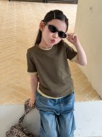 【100-170】半袖Tシャツ 女の子 無地 シンプル - 画像 (16)