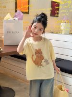 【100-170】半袖Tシャツ 女の子 カートゥーン 合わせやすい - 画像 (5)