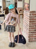 【100-170】半袖Tシャツ 女の子 カートゥーン 合わせやすい - 画像 (3)