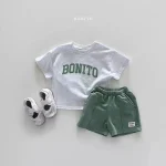【80-130】セットアップ ベビー ノーカラー ワッフル - 画像 (4)