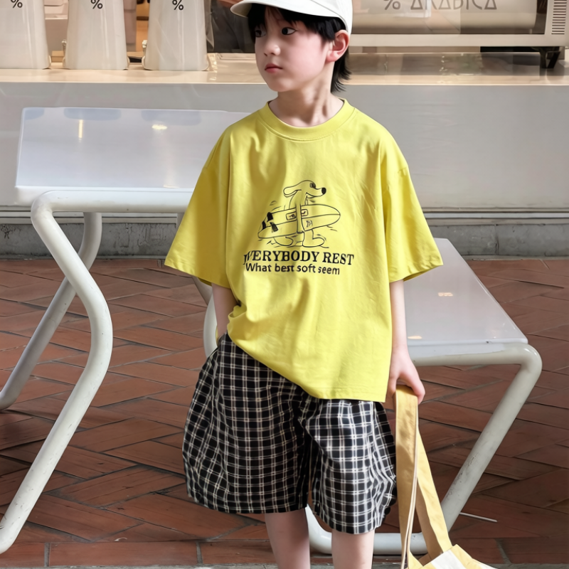 012b808cd96f8 【90-160】半袖Tシャツ 男の子 カジュアル 合わせやすい - 画像 (1)