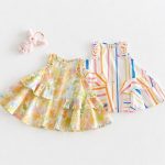 【73-120】ワンピース ベビー 女の子 おしゃれ カラフル - 画像 (2)