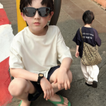 【90-160】半袖Tシャツ 男の子 通気性拔群 シンプル