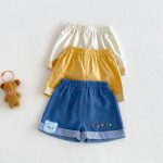 【73-110】ショートパンツ ベビー カートゥーン プリント - 画像 (4)