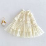 【73-120】ワンピース ベビー 女の子 チュール ジャカード