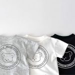 【73-110】半袖Tシャツ ベビー シンプル クマ柄 - 画像 (6)