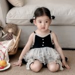 【66-90】ロンパースワンピース ベビー チュール - 画像 (5)