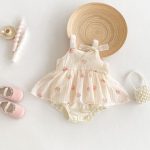 【66-90】ロンパース ベビー キャミプリント - 画像 (3)