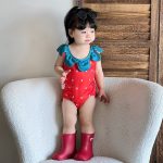 【80-130】水着 ラズベリーなりきり スイムウェア セット - 画像 (4)