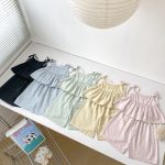 【73-120】セットアップ ベビー 女の子 キャミソール&ワイドパンツ - 画像 (9)