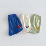 【73-110】ショートパンツ ベビー 男の子 フルーツ 刺繍 - 画像 (5)