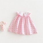 【73-120】ワンピース ベビー 女の子 おしゃれ ノースリーブ 蝶結び - 画像 (4)
