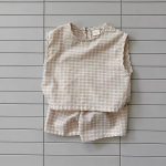 【73-120】セット 薄手 チェック柄 半袖 ノースリーブ - 画像 (9)