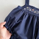 【66-90】キャミロンパース ベビー 刺繍 花柄 - 画像 (7)