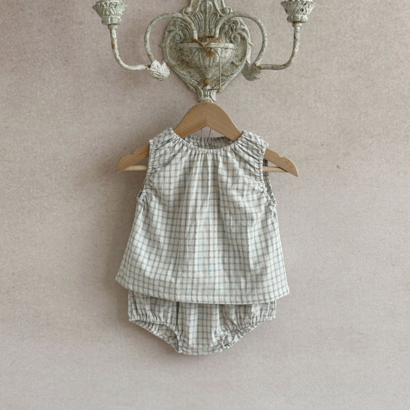 05_dbbdb603-2980-4a7d-9a9c-c9711084eebd.jpg 【73-100】セットアップ ベビー シンプル チェック - 画像 (1)