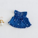 【73-120】セットアップ ベビー 女の子 ドット デニム - 画像 (7)