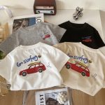 【80-160】半袖Tシャツ キッズ 車柄 カジュアル - 画像 (3)