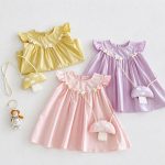 【73-120】ワンピース ベビー フリル キノコ かわいい - 画像 (8)
