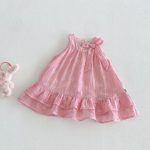 【73-120】ワンピース ベビー 女の子 小花柄 蝶結び 総柄 - 画像 (8)