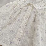 【73-120】セットアップ ベビー レース 花柄 スウィート - 画像 (8)
