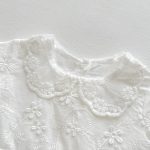 【66-90】ロンパース ベビー レース 刺繍 プリンセス 帽子付き - 画像 (10)