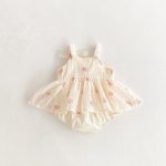【66-90】ロンパース ベビー キャミプリント - 画像 (4)