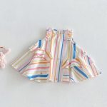 【73-120】ワンピース ベビー 女の子 おしゃれ カラフル - 画像 (7)