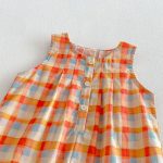 【73-120】セットアップ or サロペット ベビー 女の子 カラフル チェック - 画像 (9)