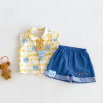 【73-110】ショートパンツ ベビー カートゥーン プリント - 画像 (12)
