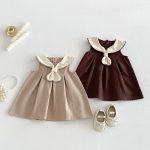 【73-120】ワンピース ベビー ノースリーブ レトロ - 画像 (9)