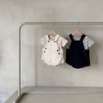 【66-100】サロペット or ボーダーTシャツ ベビー 韓国風 - 画像 (9)