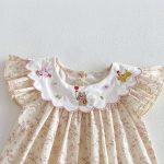 【66-90】ロンパース ベビー 花柄 フリル おしゃれ - 画像 (12)