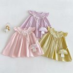 【73-120】ワンピース ベビー フリル キノコ かわいい - 画像 (6)