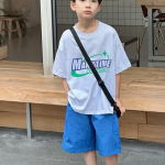 【90-160】半袖Tシャツ 男の子 英字 通気性拔群 ゆったり - 画像 (4)