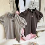 【80-130】半袖Ｔシャツ 女の子 フリル付き パフスリーブ - 画像 (5)