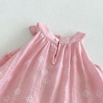 【73-120】ワンピース ベビー 女の子 小花柄 蝶結び 総柄 - 画像 (10)