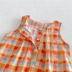 【73-120】セットアップ or サロペット ベビー 女の子 カラフル チェック - 画像 (10)