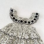 【73-120】ワンピース ベビー 女の子 フローラル 刺繍 ノースリーブ - 画像 (11)