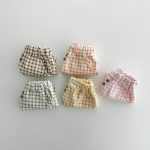 【80-130】ショートパンツ チェック 履きやすい ボトムス - 画像 (13)