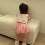 【66-90】セットアップ ベビー ボーダー キャミソール&ショートパンツ - 画像 (10)