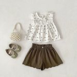 【73-110】セットアップ ベビー 小花柄 ゆったり