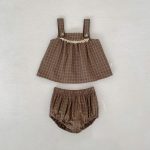【73-110】セットアップ ベビー チェック柄 レトロ - 画像 (6)