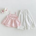 【73-100】セットアップ スウィート 蝶結び キャミトップス 無地 - 画像 (6)