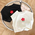 【80-150】タンクトップキッズ 花柄 プリント - 画像 (3)