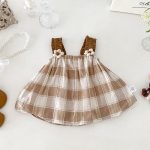 【73-100】セットアップ ベビー キャミチェックトップス&バルーンパンツ - 画像 (3)