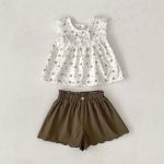 【73-110】セットアップ ベビー 小花柄 ゆったり - 画像 (9)
