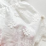 【66-90】ロンパース ベビー レース 刺繍 プリンセス 帽子付き - 画像 (13)