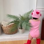 【66-100】水着 ベビー 可愛い ハートスイムウェア&帽子 - 画像 (10)